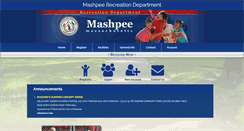 Desktop Screenshot of mashpeerec.com