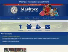 Tablet Screenshot of mashpeerec.com